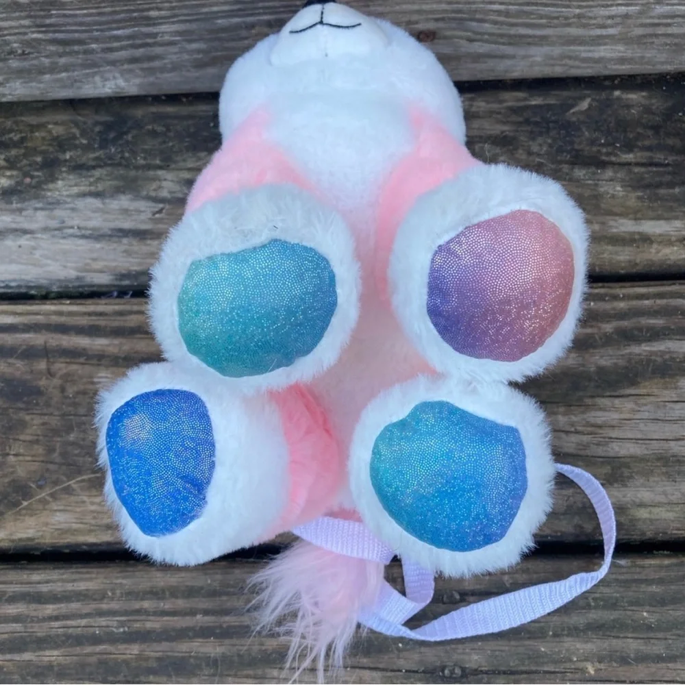 PLUSH PINK PUPPY WITH A CROWN PURSE